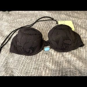 Aerie swim strapless lace top with beads. Small